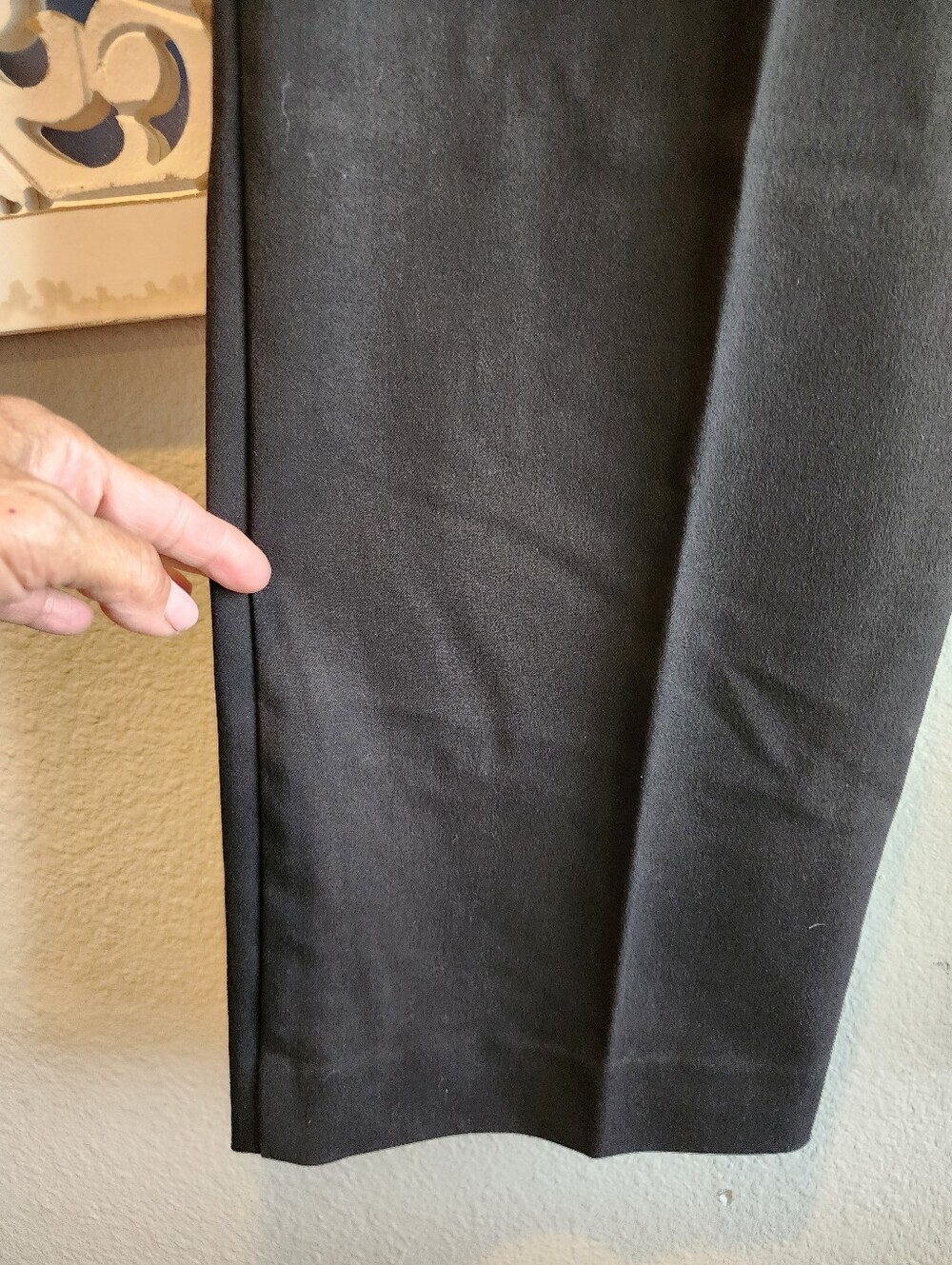 FAVORITE DAUGTHER  BLACK TROUSERS NWT FRONT PLEARS STRAIGHT LEG WOMENS SIZE 4 - Picture 8 of 16